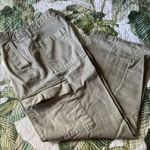 Casual Cargo Pants - Olive Green